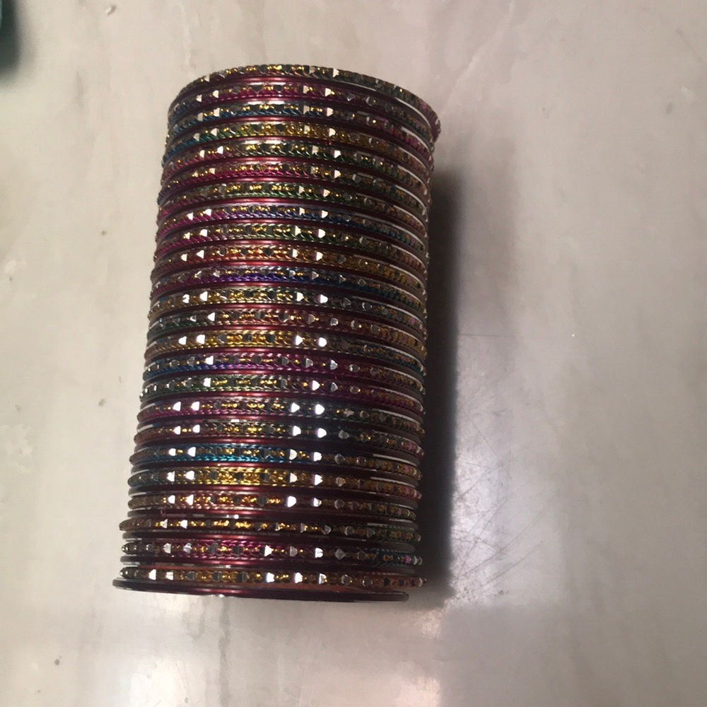 Colorful traditional afghani bangles🌹